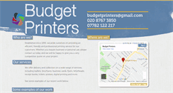 Desktop Screenshot of budget-printers.co.uk